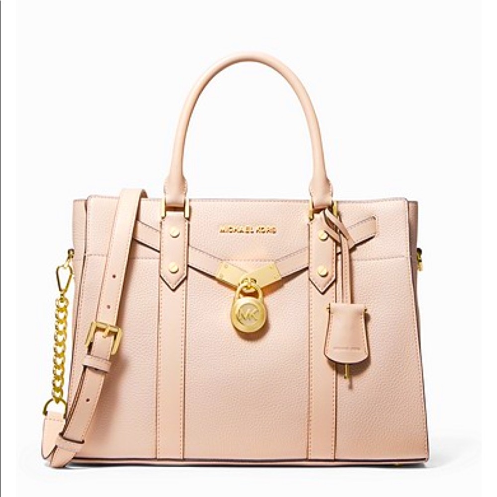 Micheal Kors Nouveau Hamilton Large Pebbled Leather Satchel